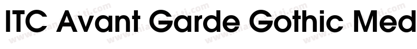 ITC Avant Garde Gothic Medium字体转换